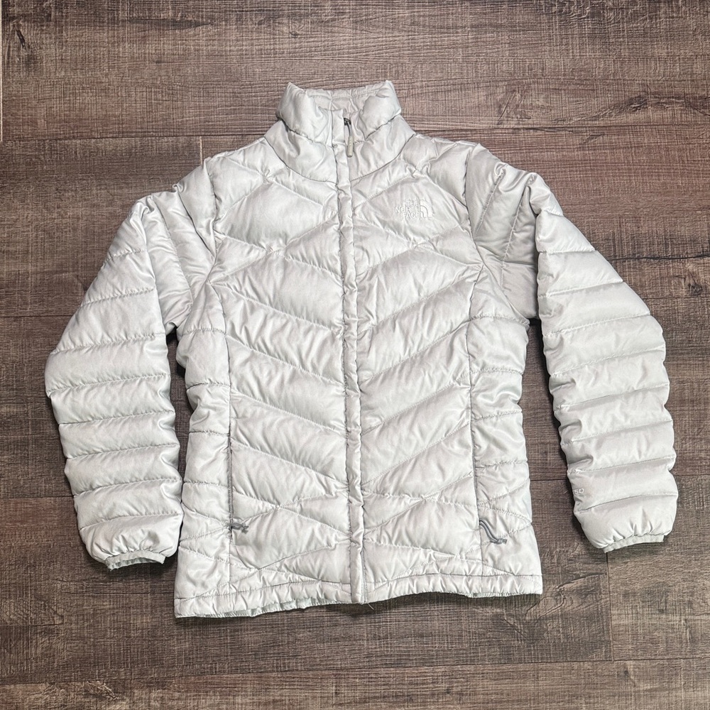 The North Face Silver Puffer Jacket